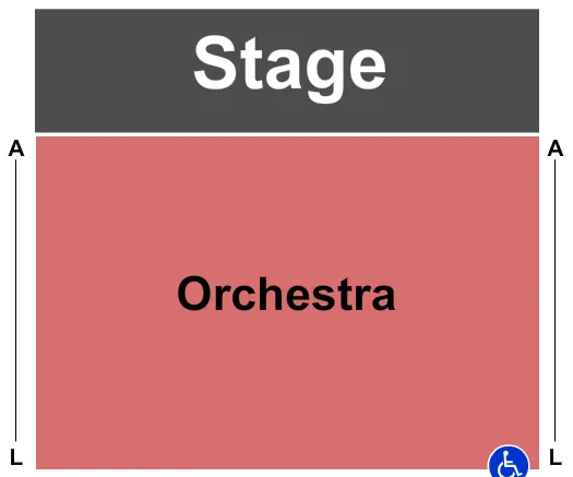 seating chart for Linda Gross Theater - End Stage - eventticketscenter.com